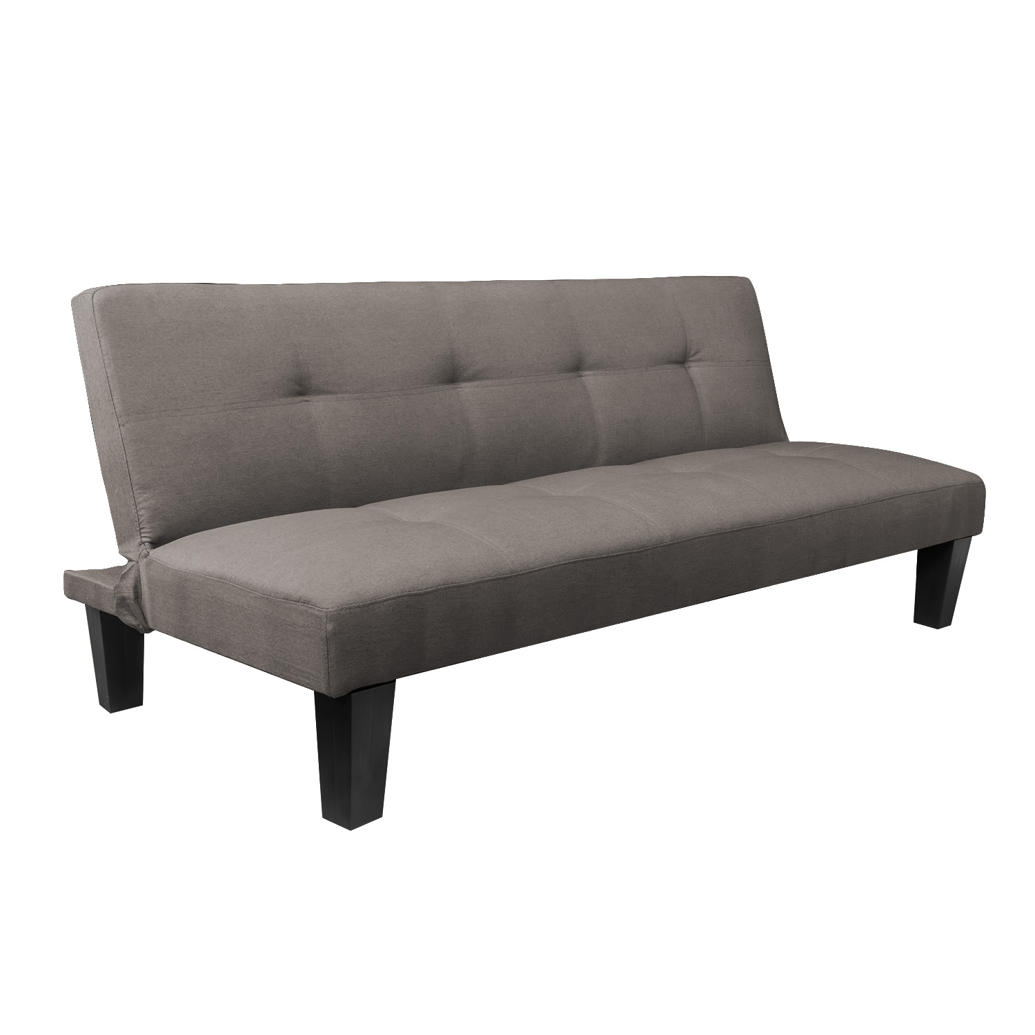 Sofá Cama Futón Para Sala Individual Bossa Liam 168cm Gris