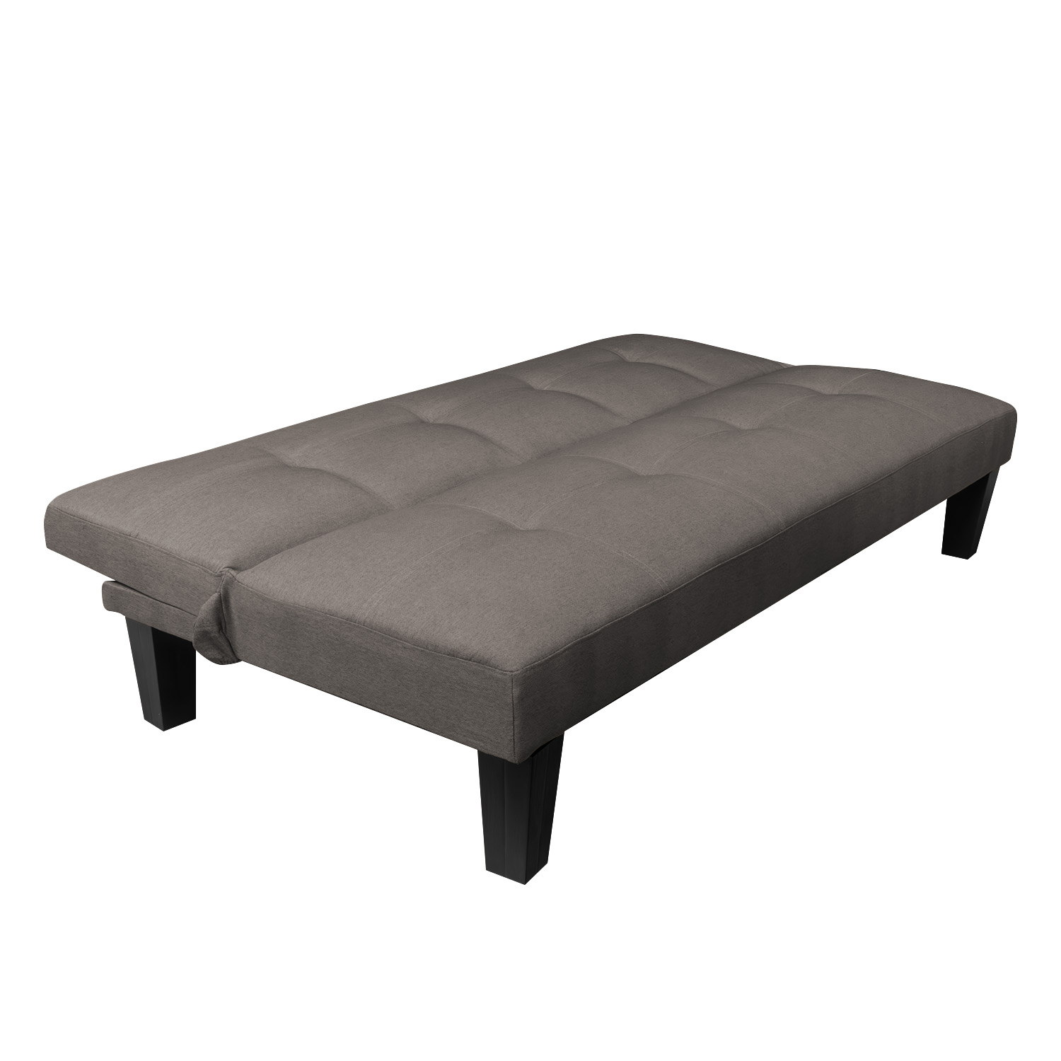 Sofá Cama Futón Para Sala Individual Bossa Liam 168cm Gris