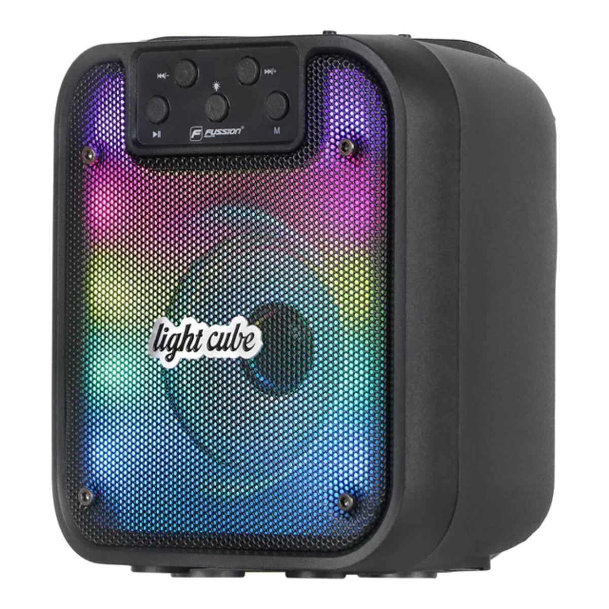 Bocina Portátil Fussion ISP-3043 Light Cube 3" 5 000W P.M.P.O ENDY1