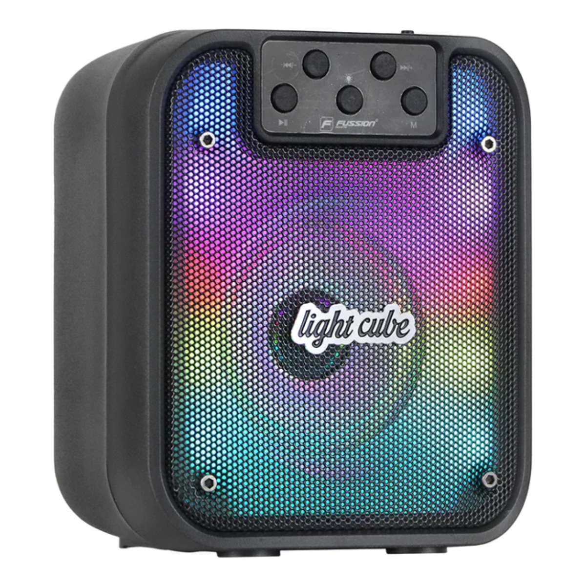 Bocina Portátil Fussion ISP-3043 Light Cube 3" 5 000W P.M.P.O ENDY1