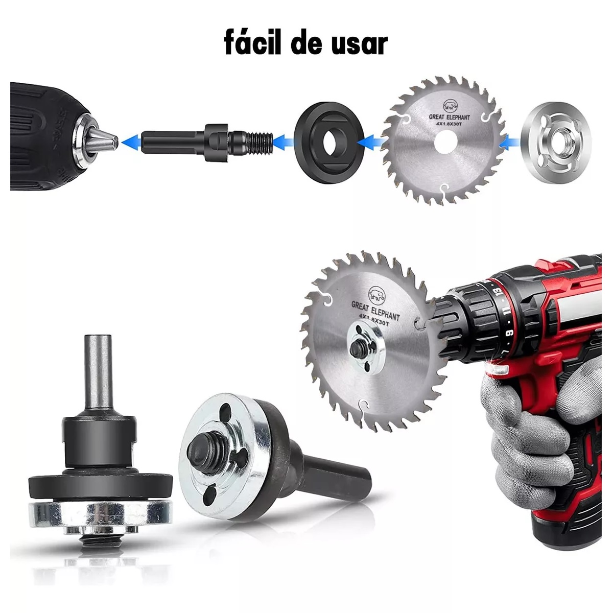 Kit  Accesorios Para Taladro Esmeriladora Pulidora Cortadora Discos 21 Pzs