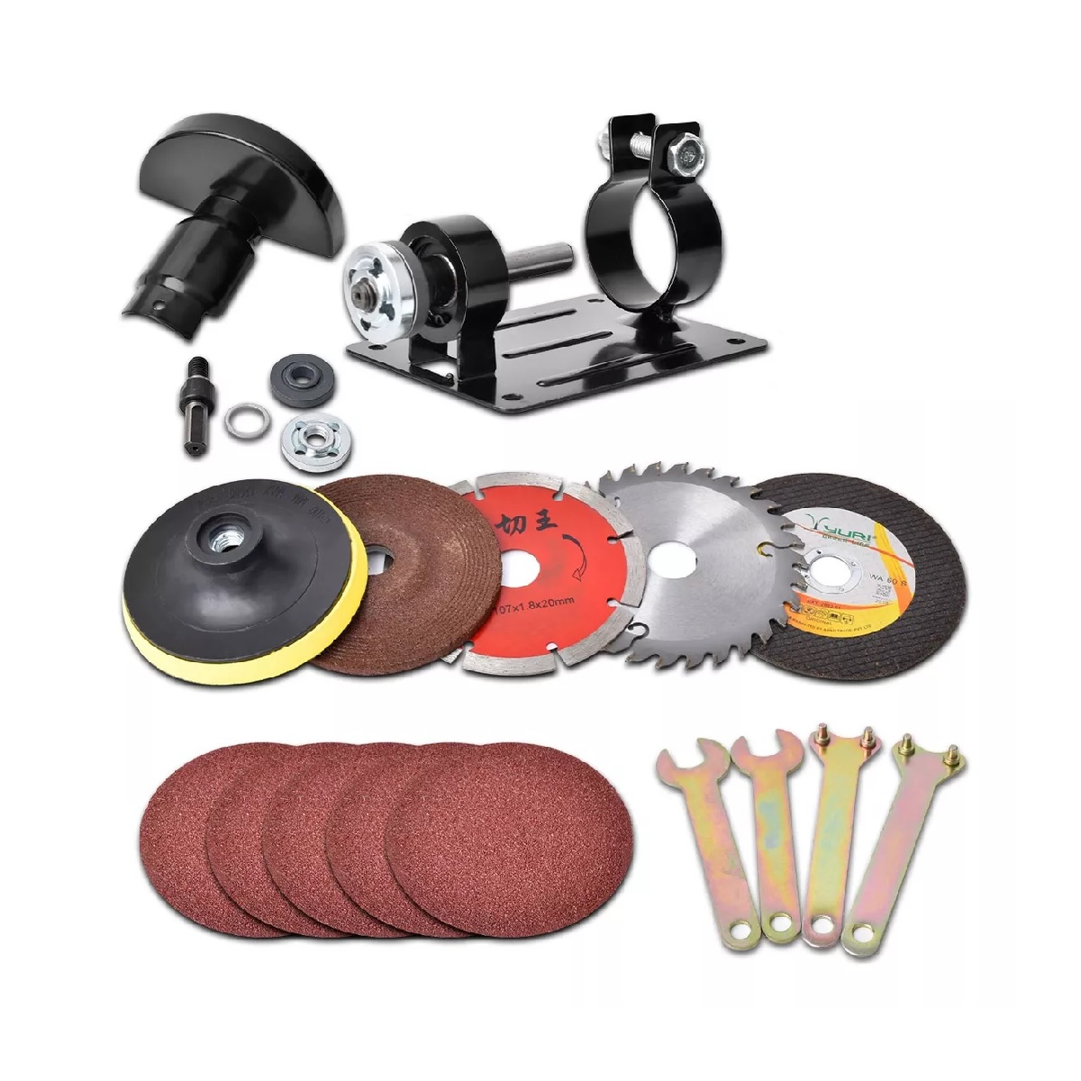 Kit  Accesorios Para Taladro Esmeriladora Pulidora Cortadora Discos 21 Pzs