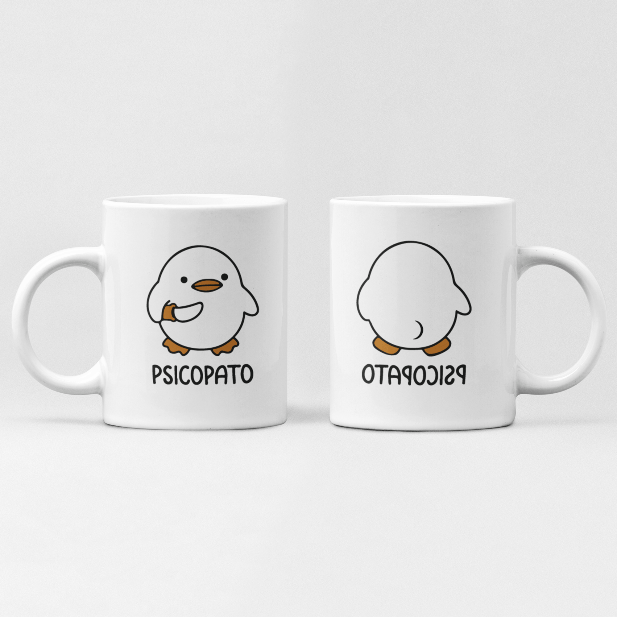 Taza de Cerámica Blanca con Diseño de Psicopato Para Decoración De Alta Calidad 