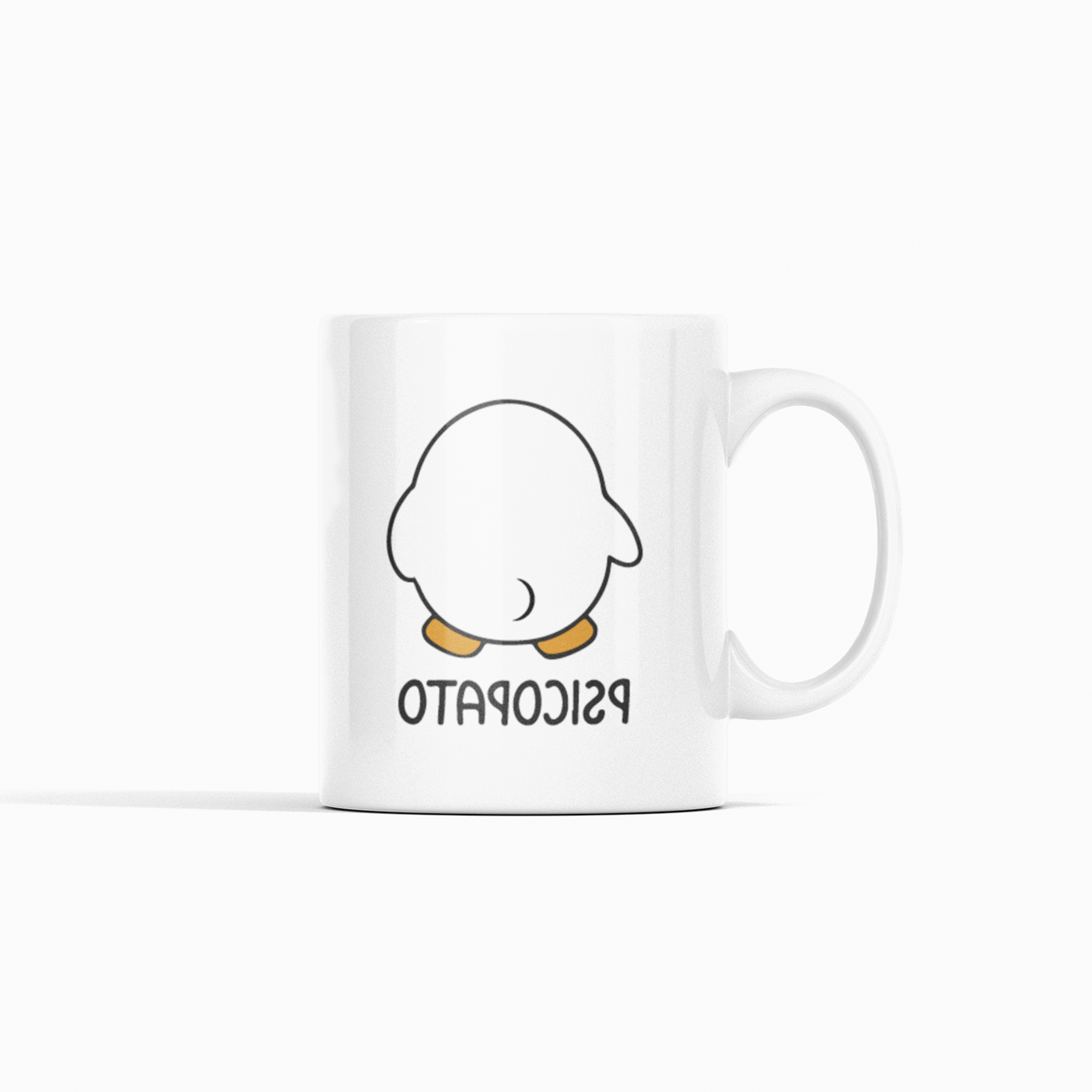 Taza de Cerámica Blanca con Diseño de Psicopato Para Decoración De Alta Calidad 