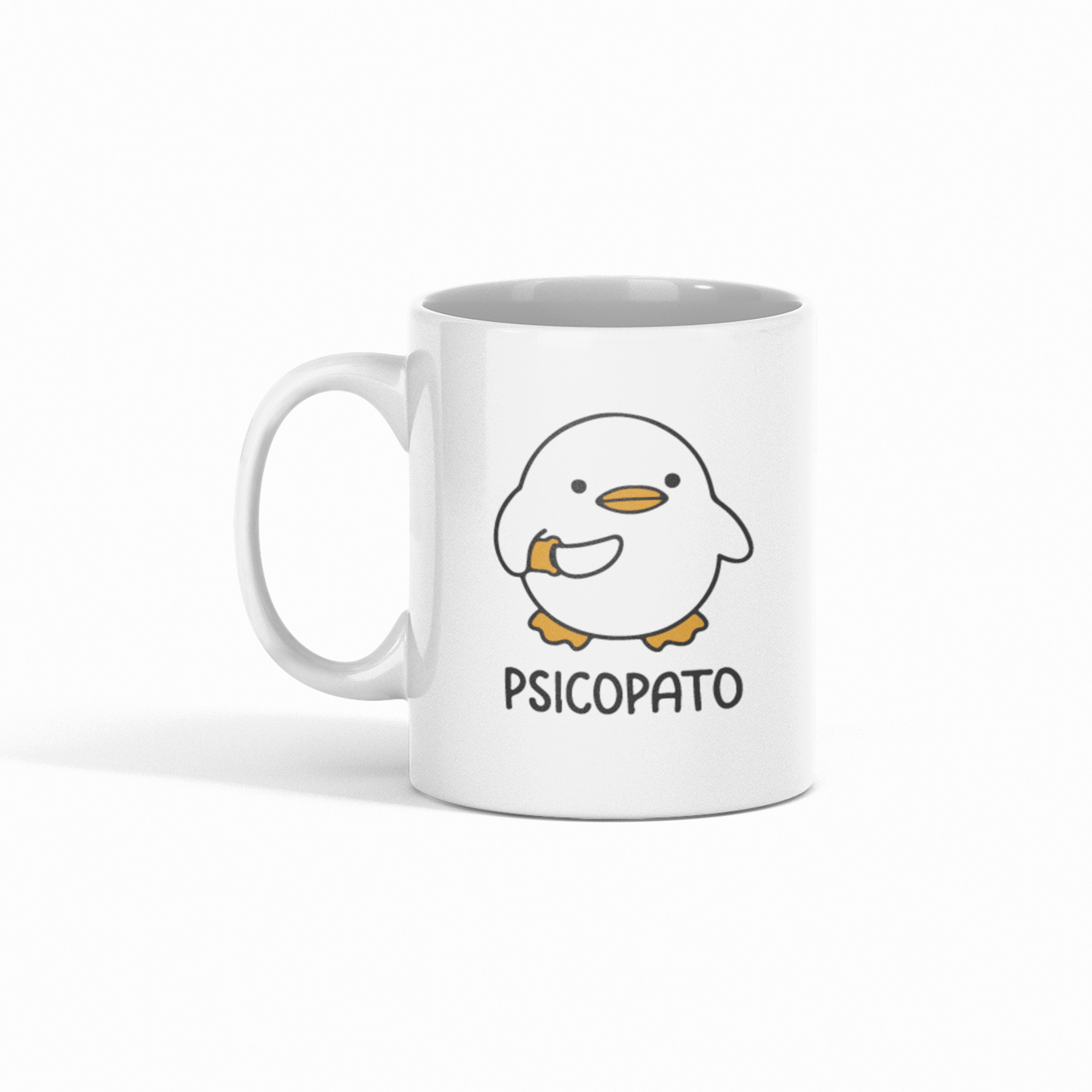 Taza de Cerámica Blanca con Diseño de Psicopato Para Decoración De Alta Calidad 