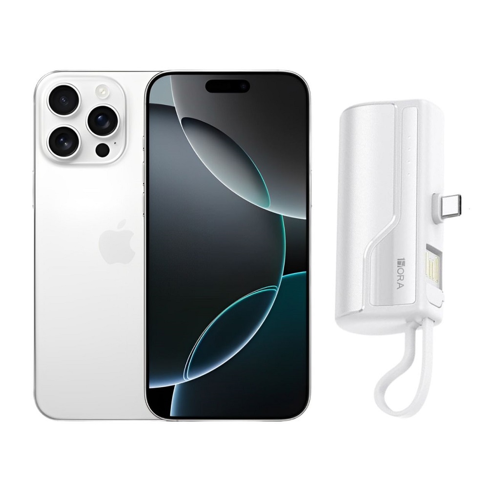 iPhone 16 Pro Max 256GB Blanco CHIP Desbloqueado + Mini Power Bank