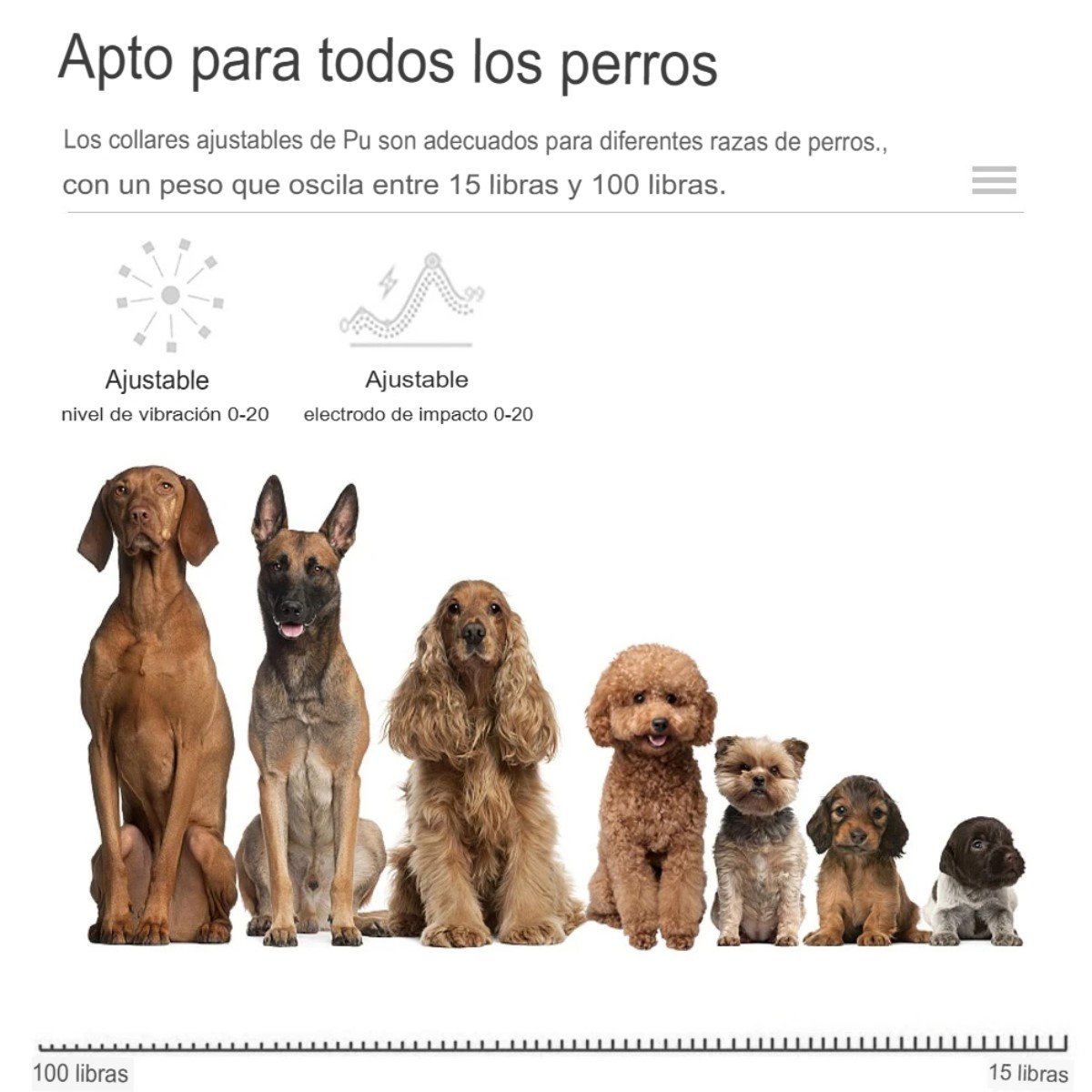 Collares entrenamiento verde led perros anti ladridos automático recargable USB seguridad casa