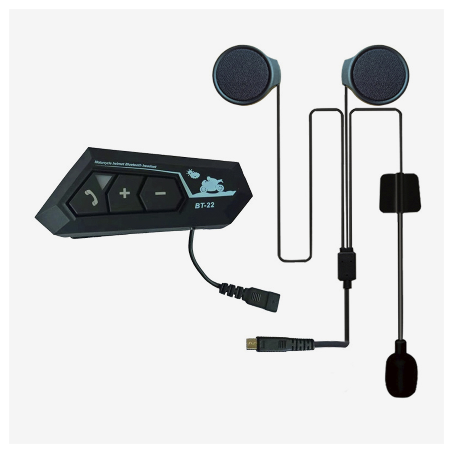 Hype Audifonos Bluetooth Para Casco Moto BT-22