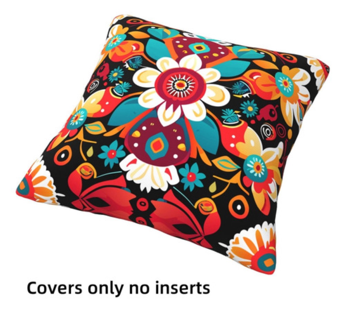 4 Fundas Para Cojines Decoración 45x45 cm Mexicano Floral