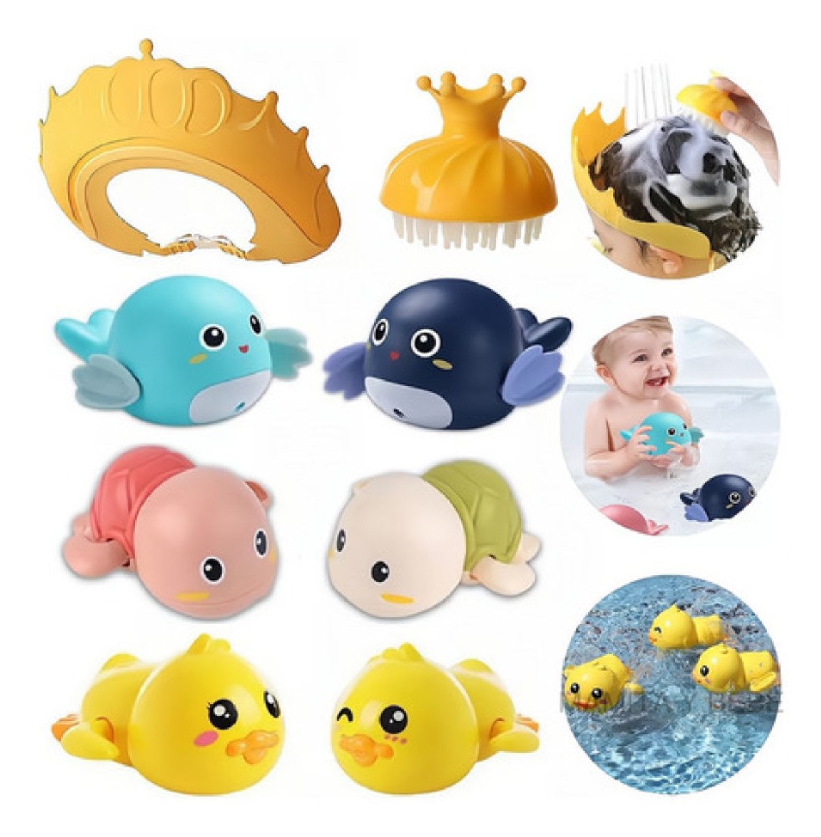 Ducha Juguetes BaÃ±o Bebe Juguetes Baño Para Bebé+gorro Ducha