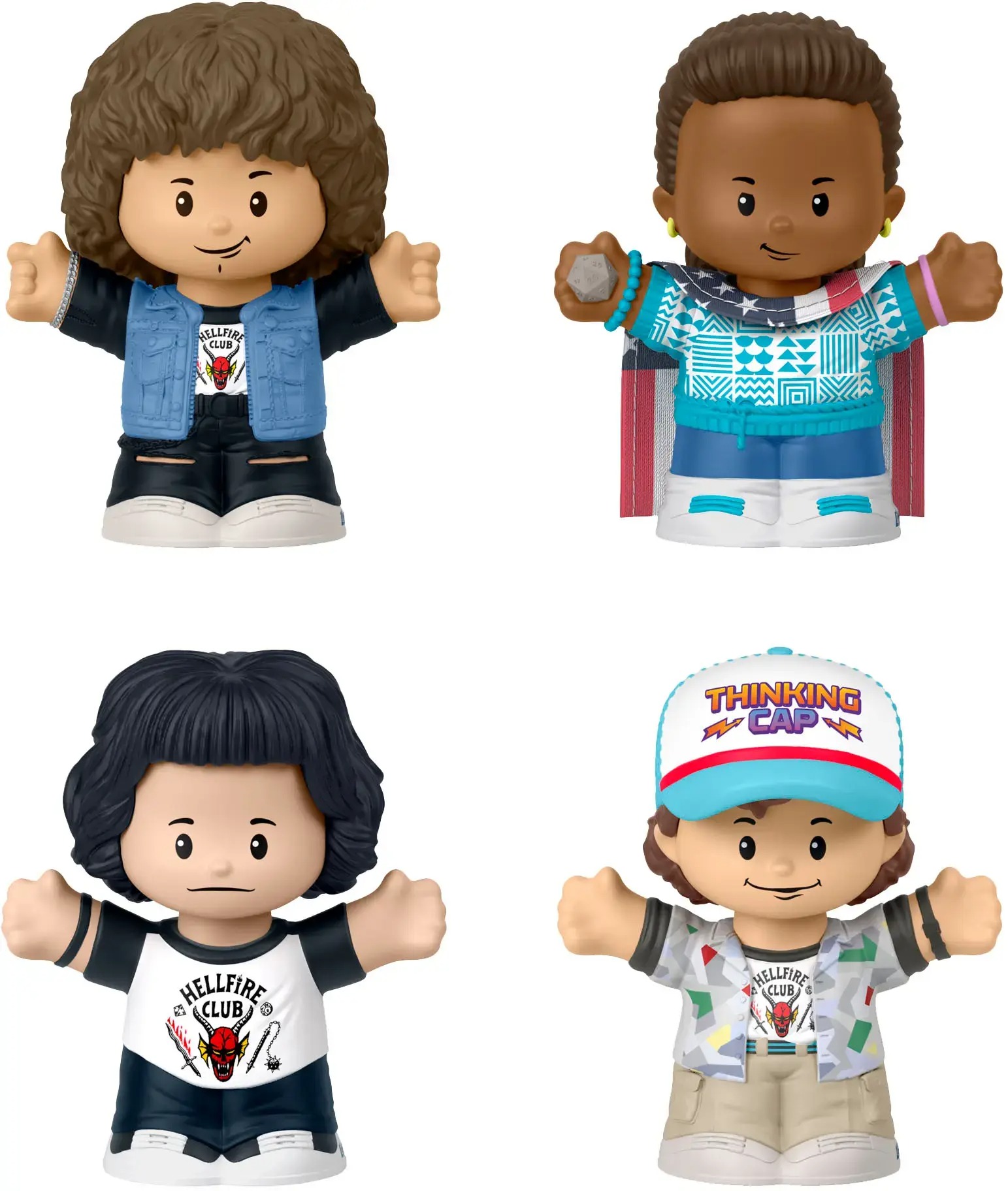 Figura Colección Little People Collector Stranger Things Hellfire Club Set Original Regalo