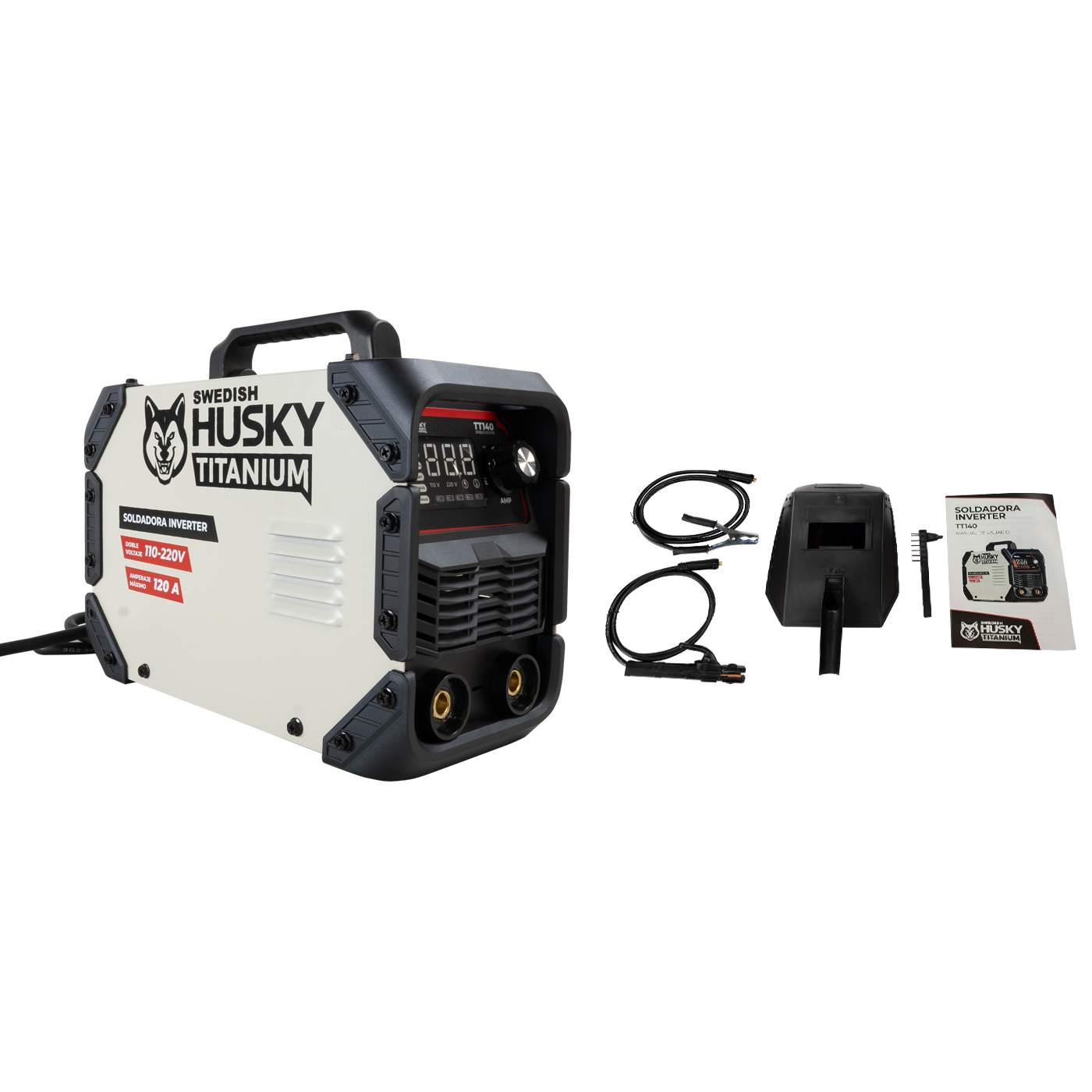 Soldadora Inverter Swedish Husky Titanium Igbt Doble Voltaje - TT140