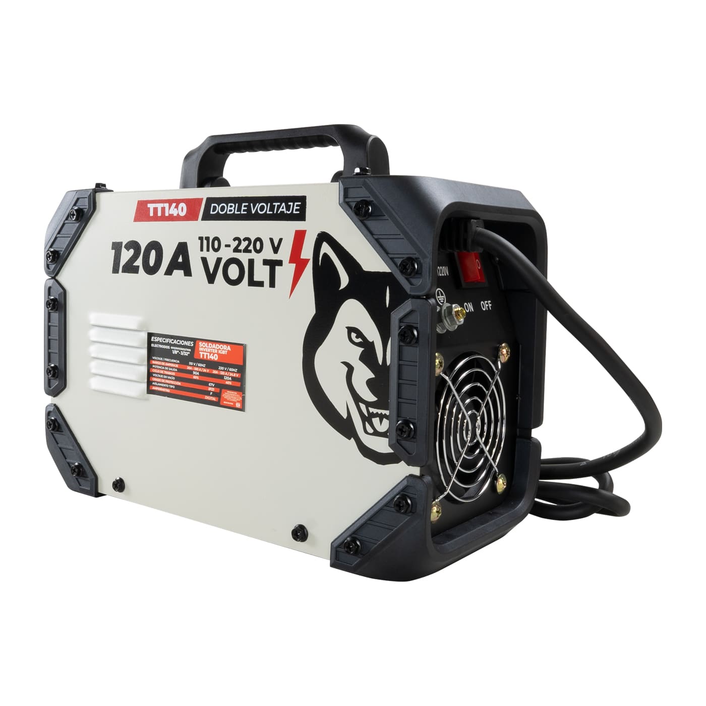 Soldadora Inverter Swedish Husky Titanium Igbt Doble Voltaje - TT140