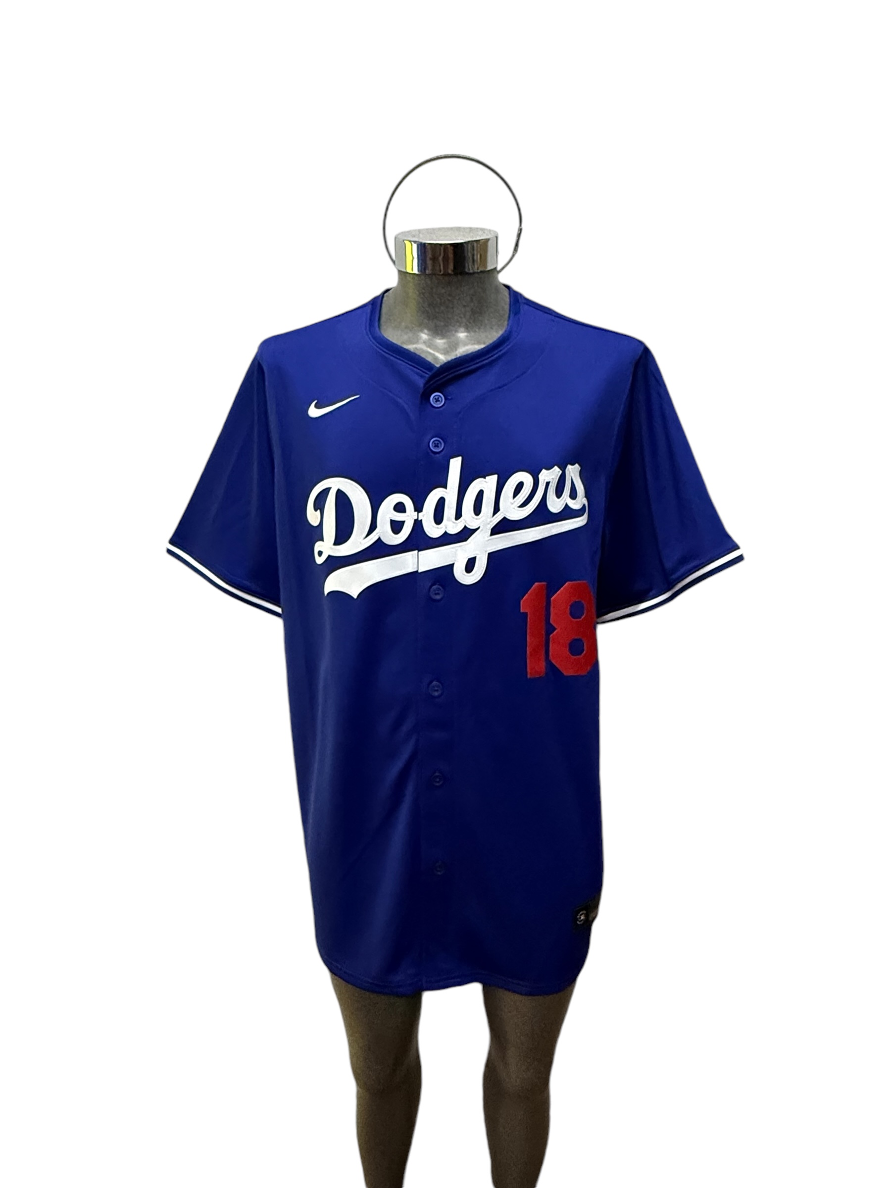  Jersey jugador Nike Beisbol MLB Dodgers Los Angeles alterna #18 T7LM-LAD2