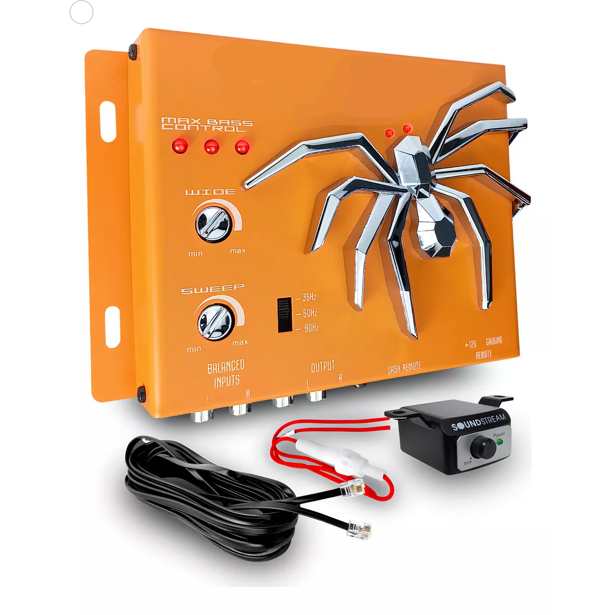 Epicentro Restaurador De Bajos Soundstream Bxm-100otr Color Naranja Claro
