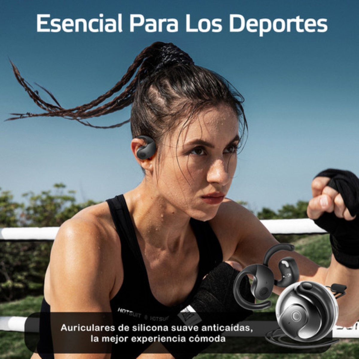 Audífonos In-ear Inalámbricos Deportivos Auricula Bluetooth Negro