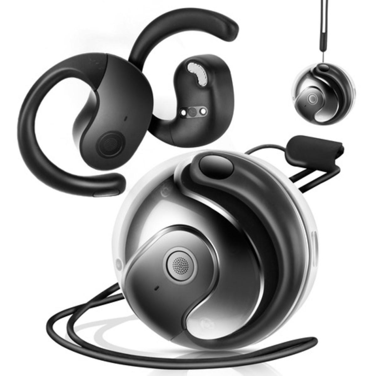 Audífonos In-ear Inalámbricos Deportivos Auricula Bluetooth Negro