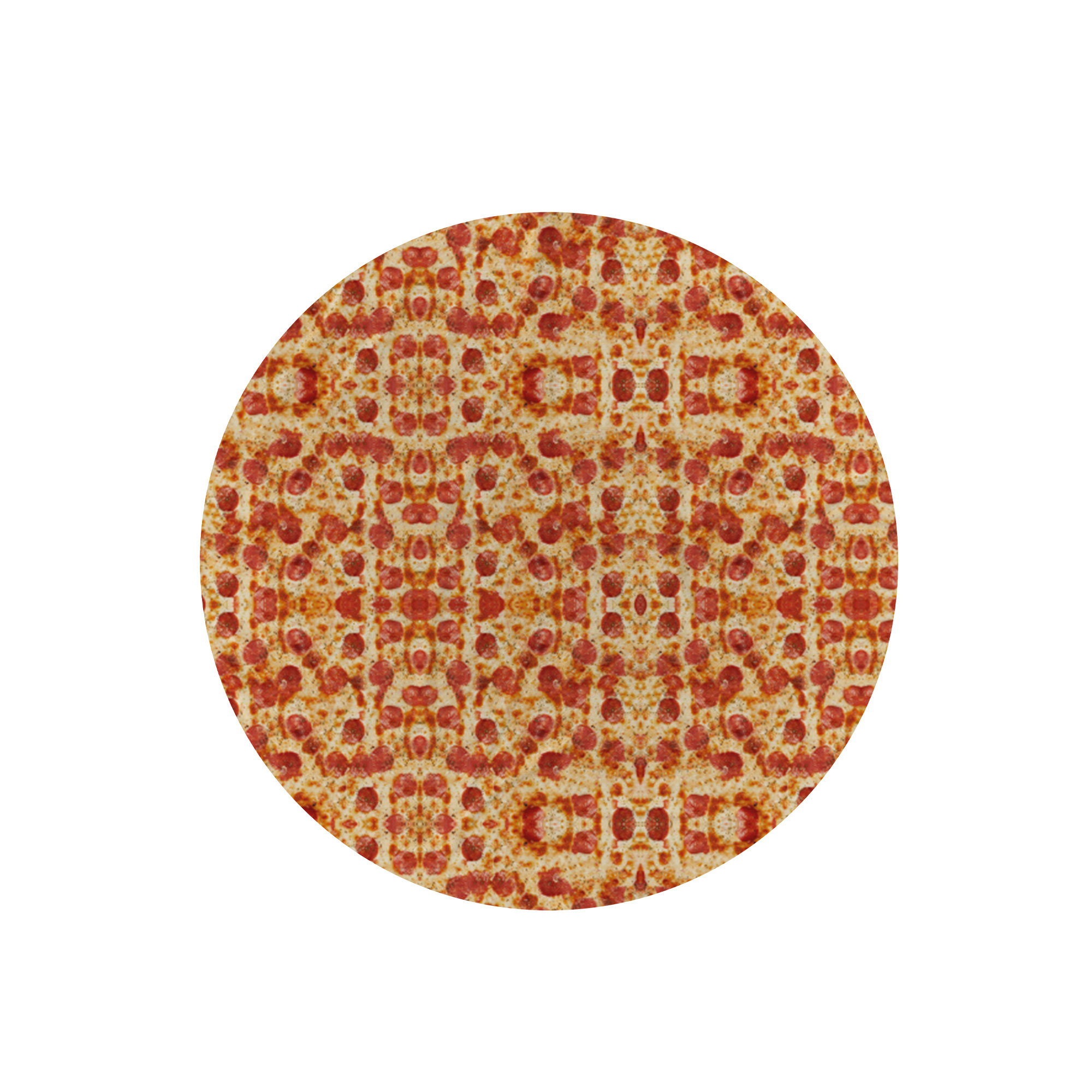 Cobija Manta Frazada Redonda Para Bebé Diseño de Pizza de Peperonni Ultra Suave y Ligera