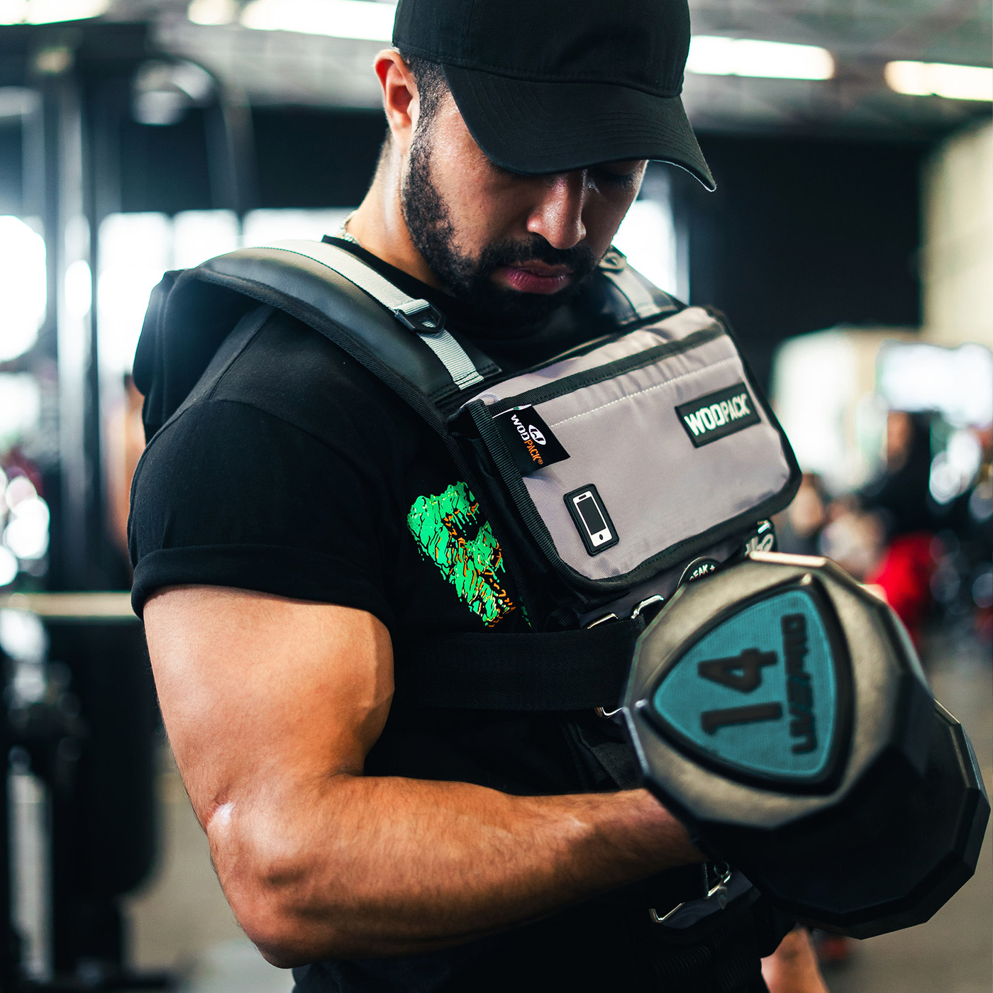 Chaleco de peso Men 30 K Black WODPACK, Rucking, Crossfit, Calistenia.