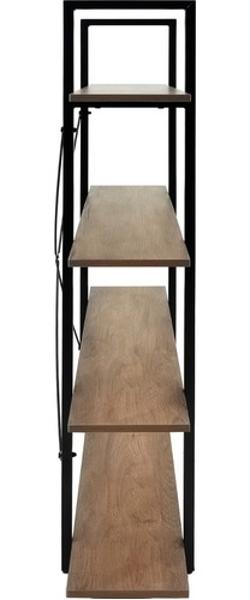Librero Madera Estante Minimalista 4 Repisas Tipo Boho