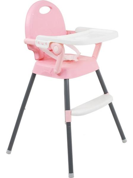Silla Periquera Alta Bebe Plegable 3 En 1 Bandeja Ajustable