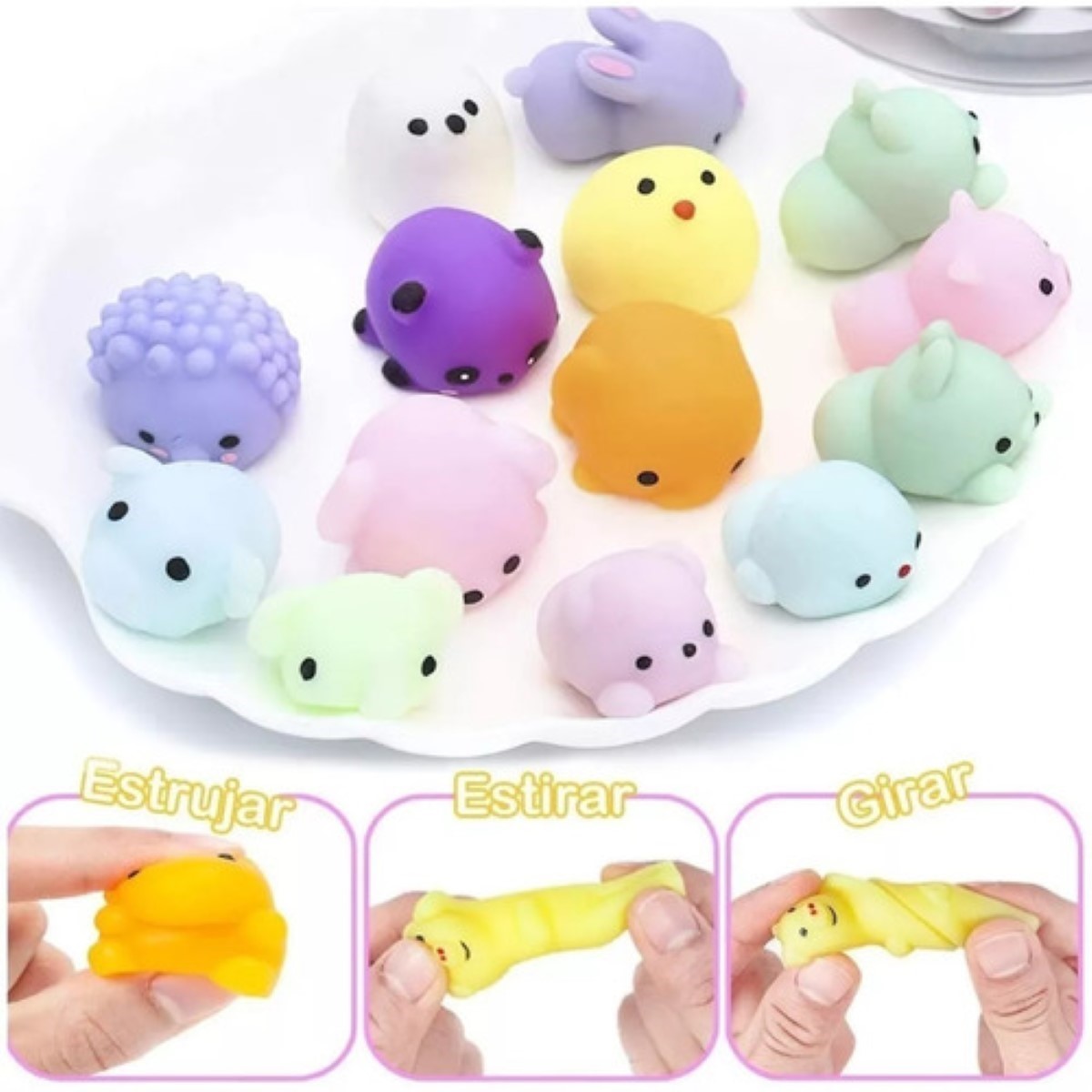 40 Escuichi Squishy Barato Kawaii Antiestres Mochi Juguete