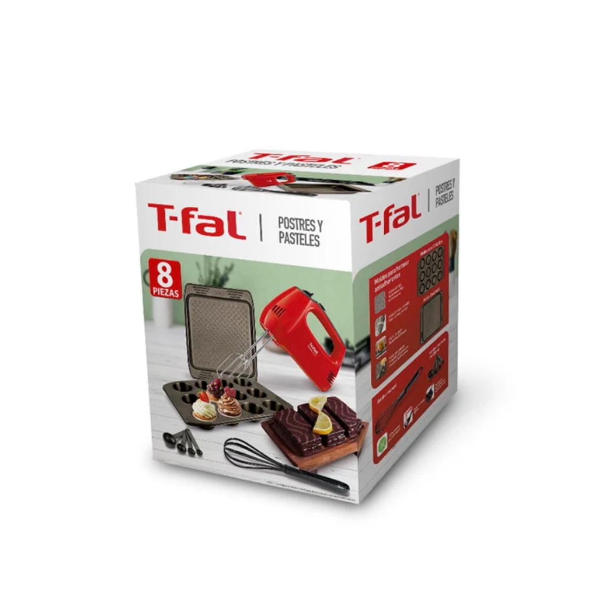 Batidora C/ Utensilios Postres y Pasteles T-Fal J16PYPMY8PZ 8 Pzas ENDY