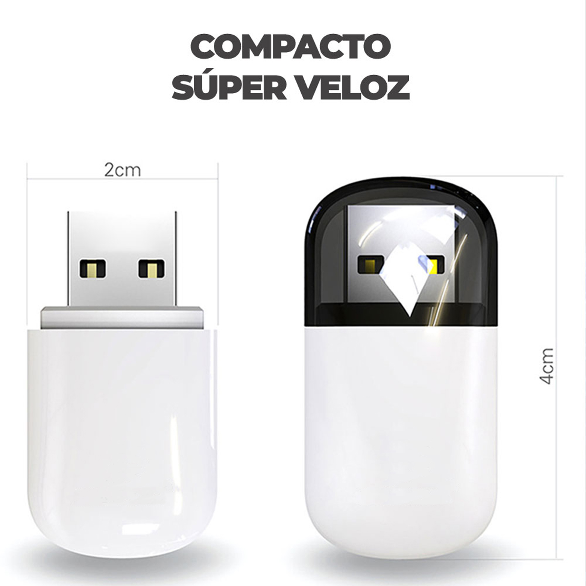 Mini Adaptador USB Wifi Inalámbrico 5G Y Bluetooth 2 En 1