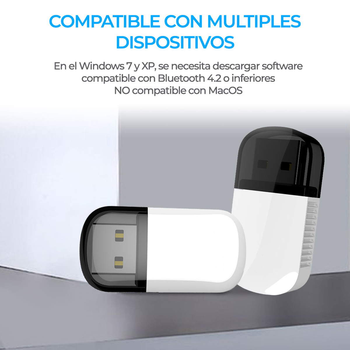 Mini Adaptador USB Wifi Inalámbrico 5G Y Bluetooth 2 En 1