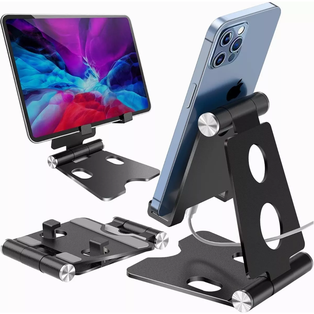 Aluminio Soporte Base De Celular Plegable Escritorio