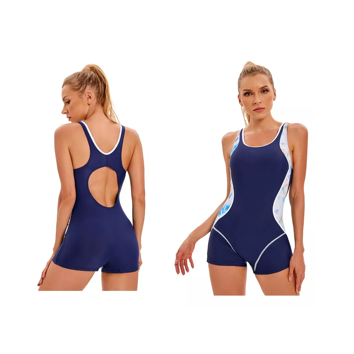Traje De Baño Deportivo Mujer Completo Dama Bañadores Bikini Talla S