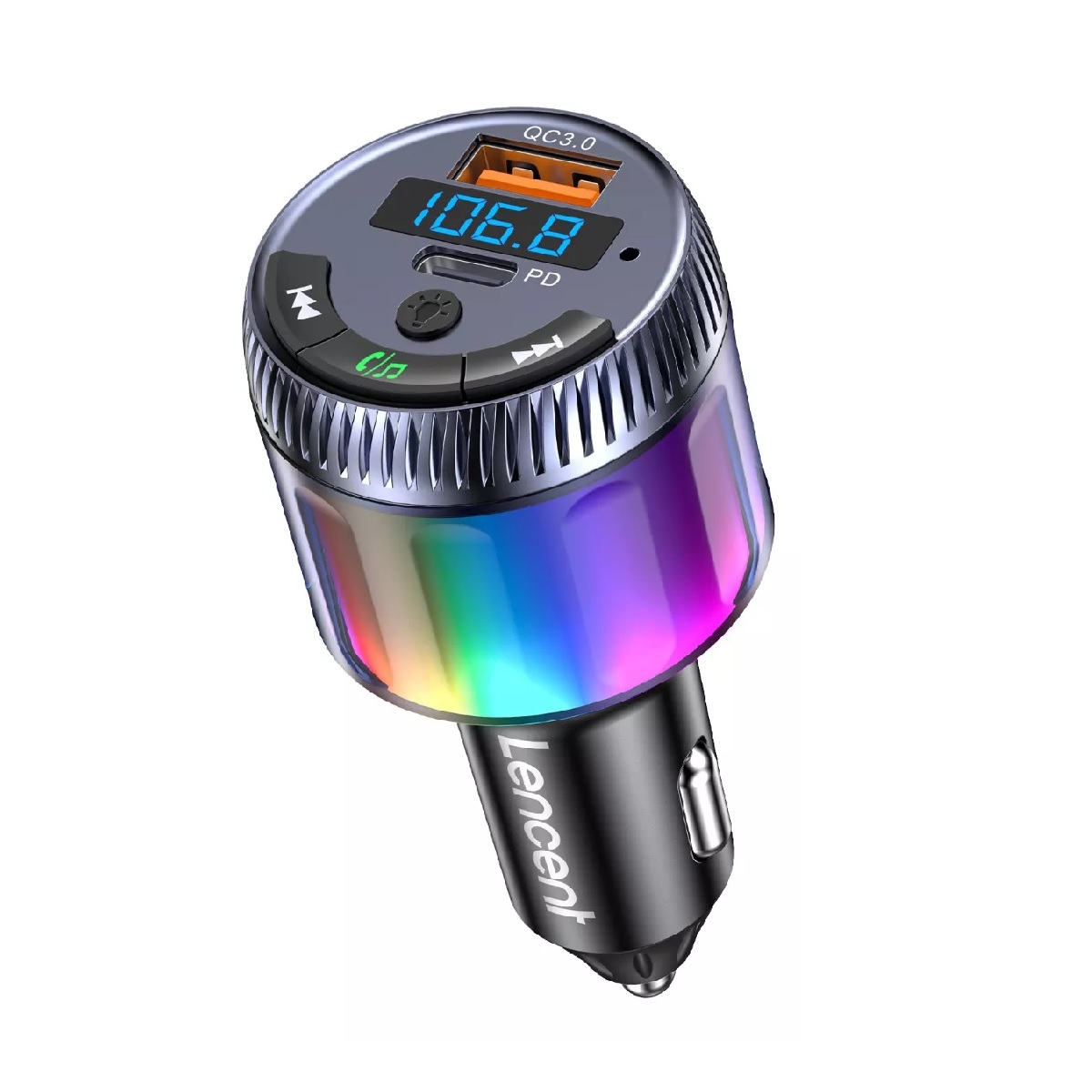 Transmisor FM para Auto Bluetooth 5.3, adaptador de música de radio inalámbrico