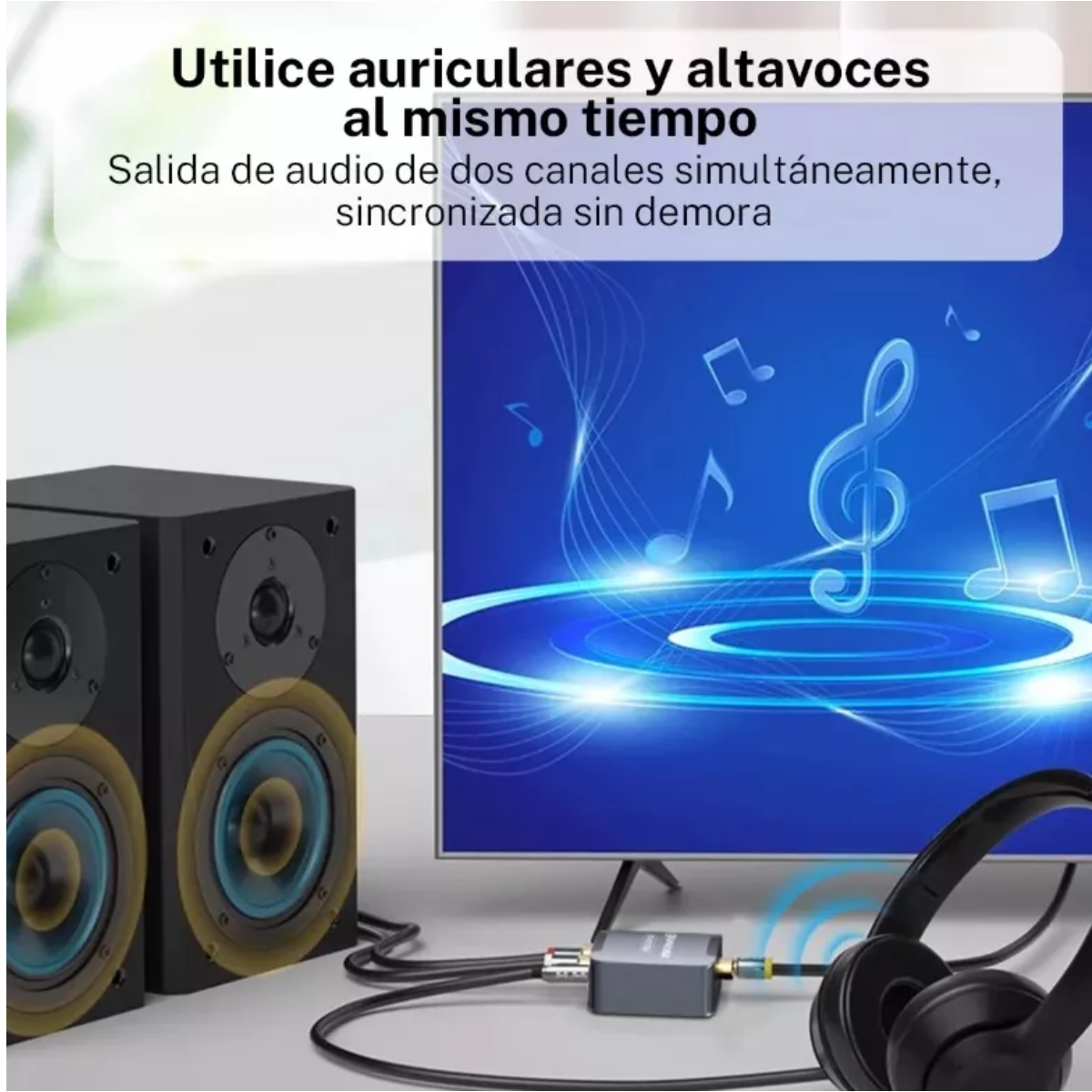 Convertidor De Audio Coaxial De Fibra Óptica Spdif Digital