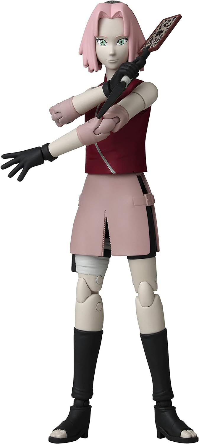 Anime Heroes Naruto Haruno Sakura Articulada de 6.5" Coleccionable Original Bandai 