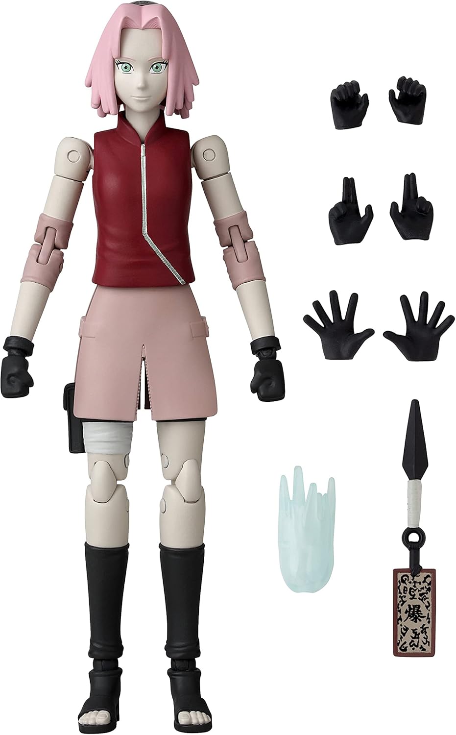 Anime Heroes Naruto Haruno Sakura Articulada de 6.5" Coleccionable Original Bandai 