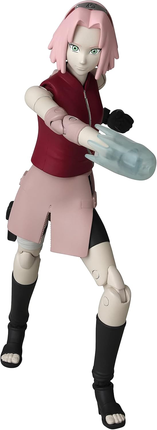 Anime Heroes Naruto Haruno Sakura Articulada de 6.5" Coleccionable Original Bandai 