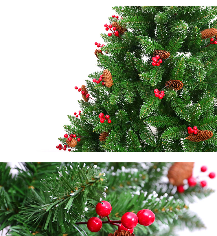 Arbol de Navidad con frutos rojos