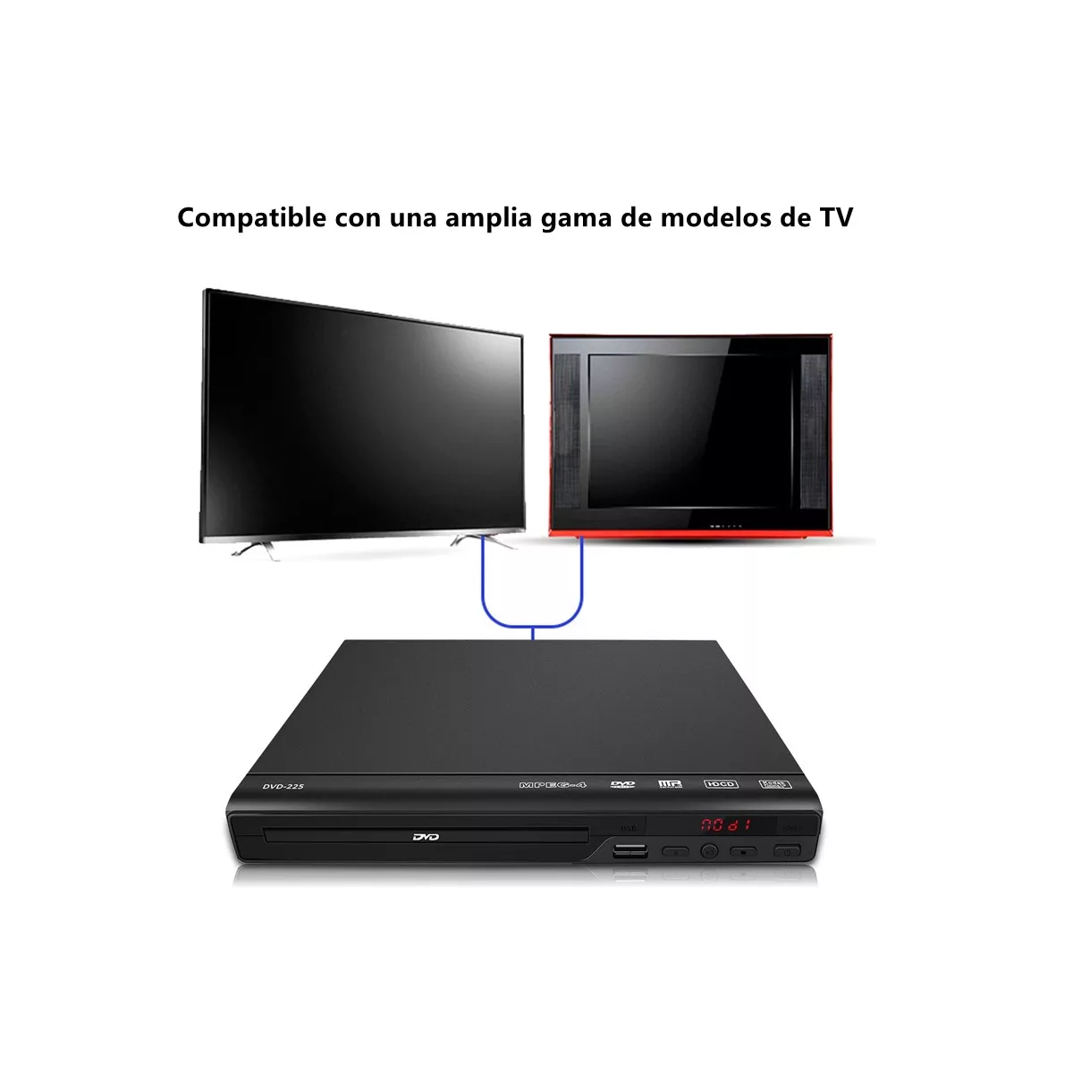Reproductor De Dvd Ultra Hd Para Tv Alta Resolución 100-240v