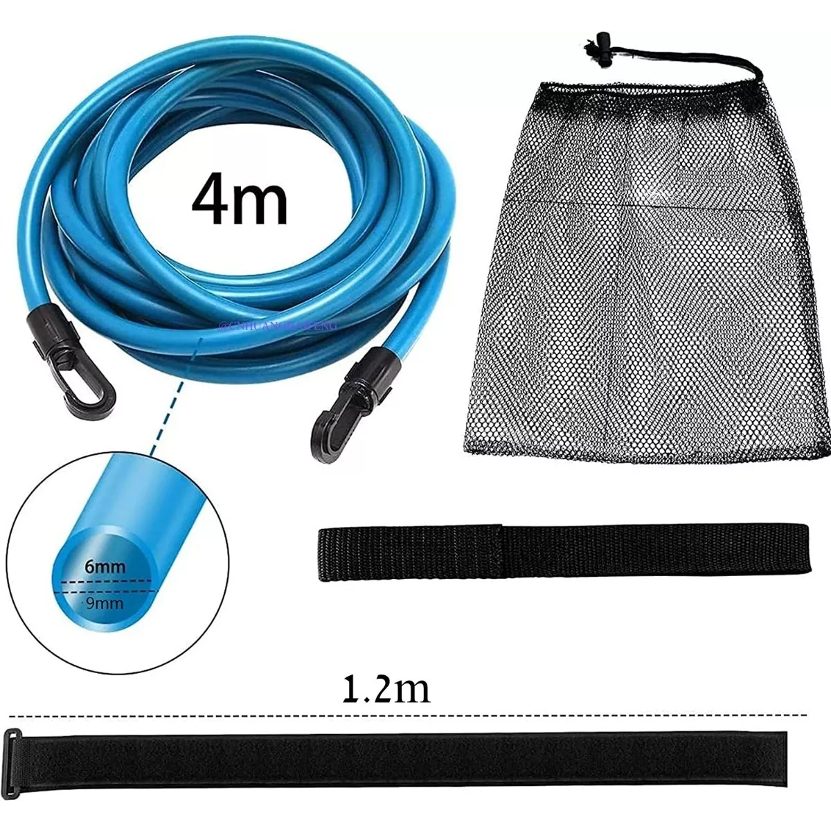 4m Cinturones Entrenamiento Natación Resistenc Nadar Cuerdas