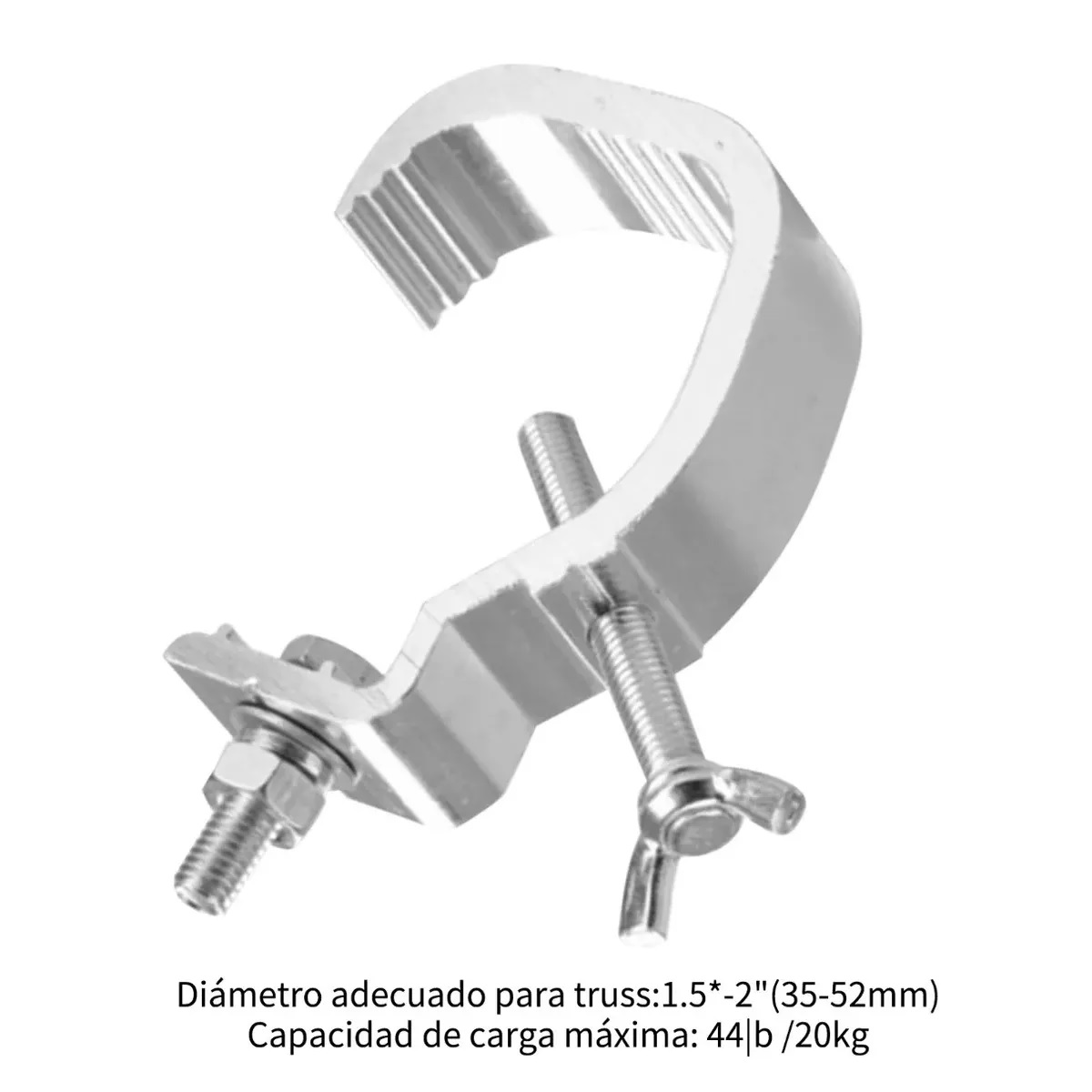 10 Pzs Clamp Hamburguesa Soporte Aluminio Gancho Para Luces