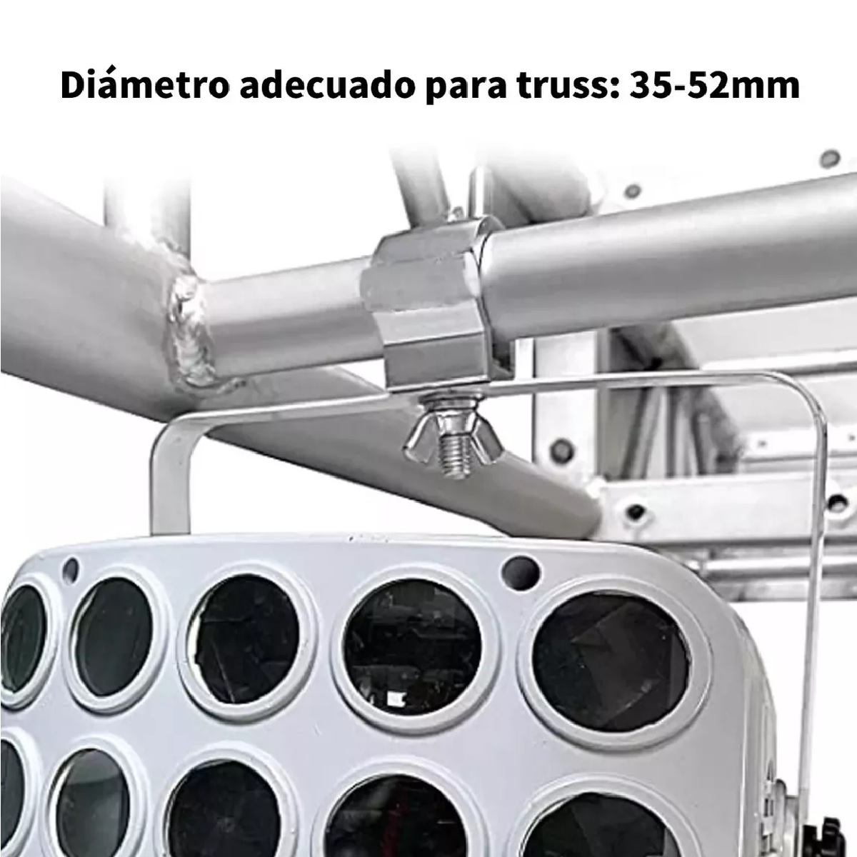 10 Pzs Clamp Hamburguesa Soporte Aluminio Gancho Para Luces