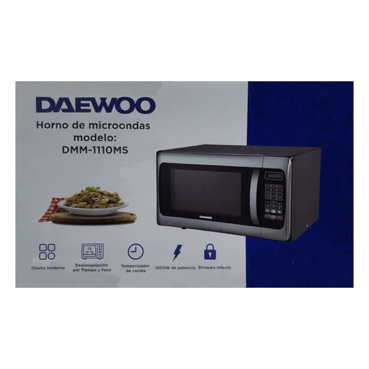 Microondas Horno DAEWOO 1.1p3 DMM-1110MS acero inoxidable