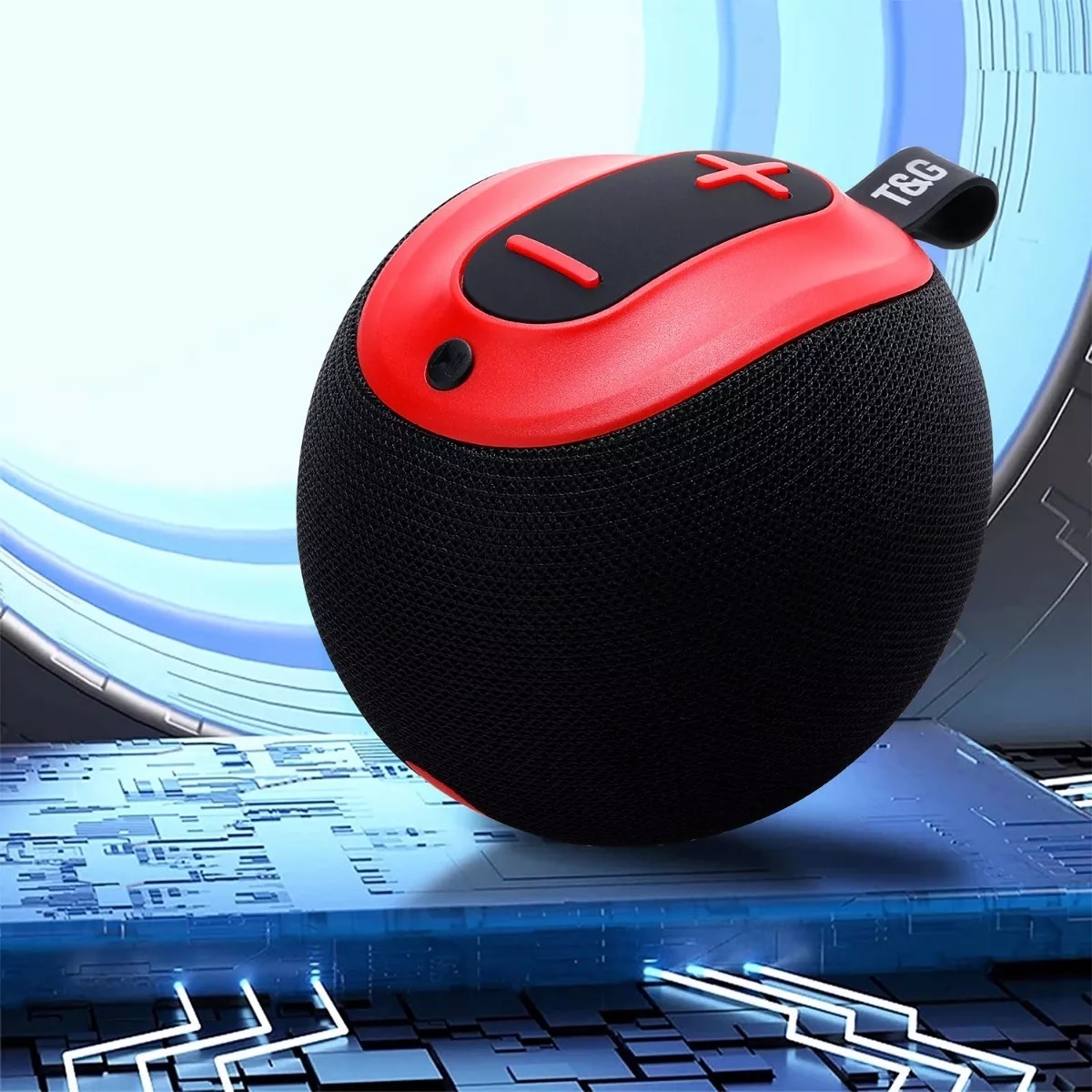 Subwoofer Inalámbrico Bocinas Bluetooth Portátil 5.0 Estéreo Rojo