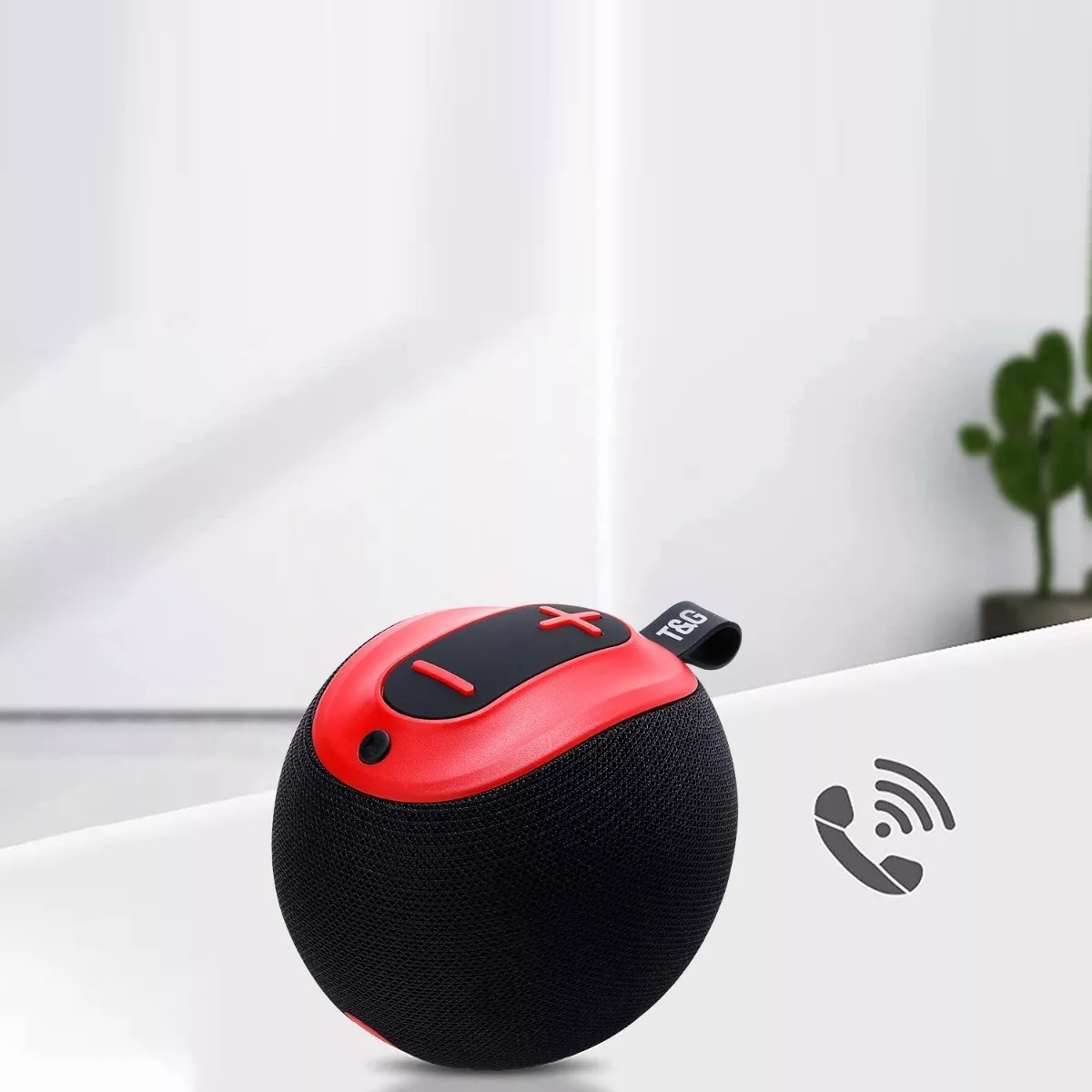 Subwoofer Inalámbrico Bocinas Bluetooth Portátil 5.0 Estéreo Rojo
