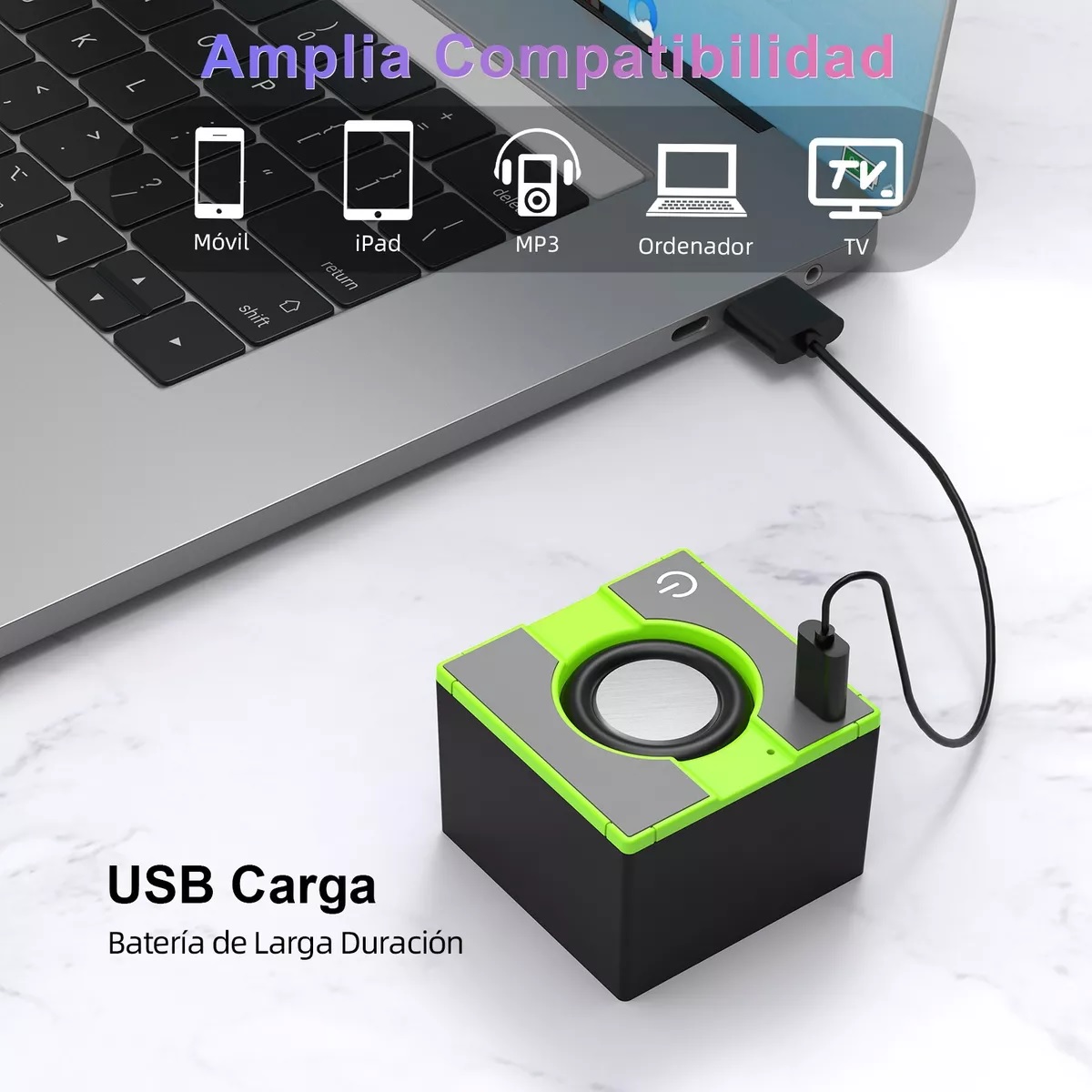 Mini Bocina Portátil Bluetooth Altavoz Inalámbrica Negro