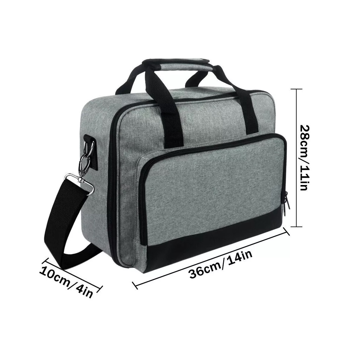 Bolsa De Proyector Correa Para El Hombro Gris