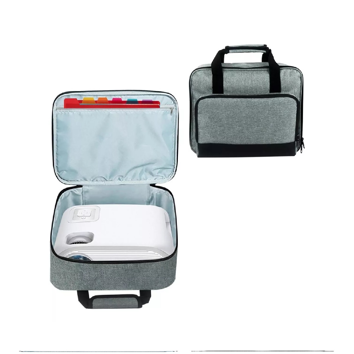 Bolsa De Proyector Correa Para El Hombro Gris