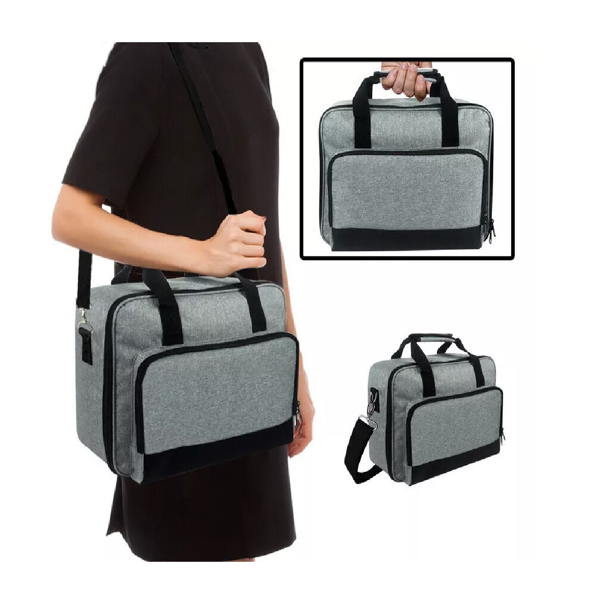 Bolsa De Proyector Correa Para El Hombro Gris
