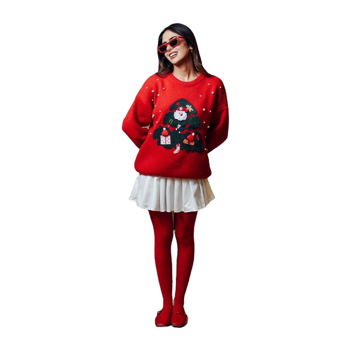 Sueter Tejido De Punto Navideño Ugly Sweater