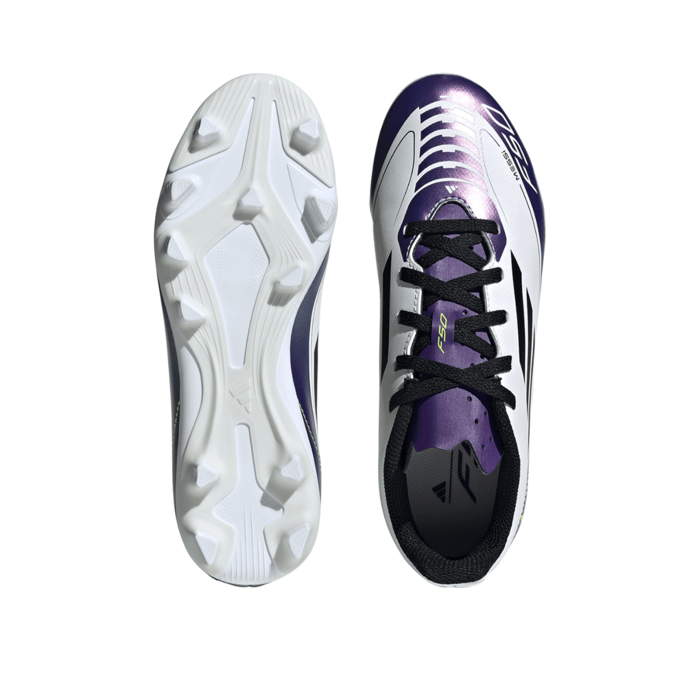 Tenis Adidas de Futbol F50 Club FXG Messi Blanco Unisex IE9088